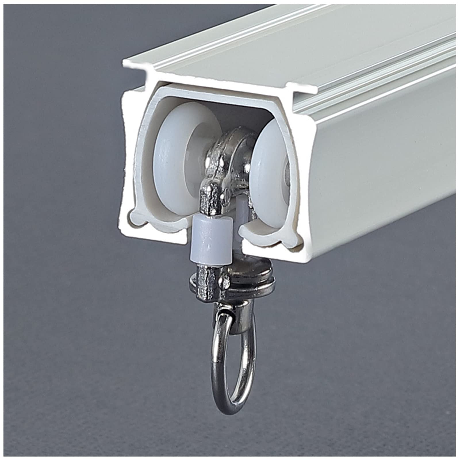 Ceiling Curtain Track, Heavy-duty Curtain Rails, Sliding Curtain Rod, For Living Room Bedroom Room Divider, Wall Thickness 1.5-2.5mm (Color : D Ceiling mounted, Size : 1.1m(3.6ft))