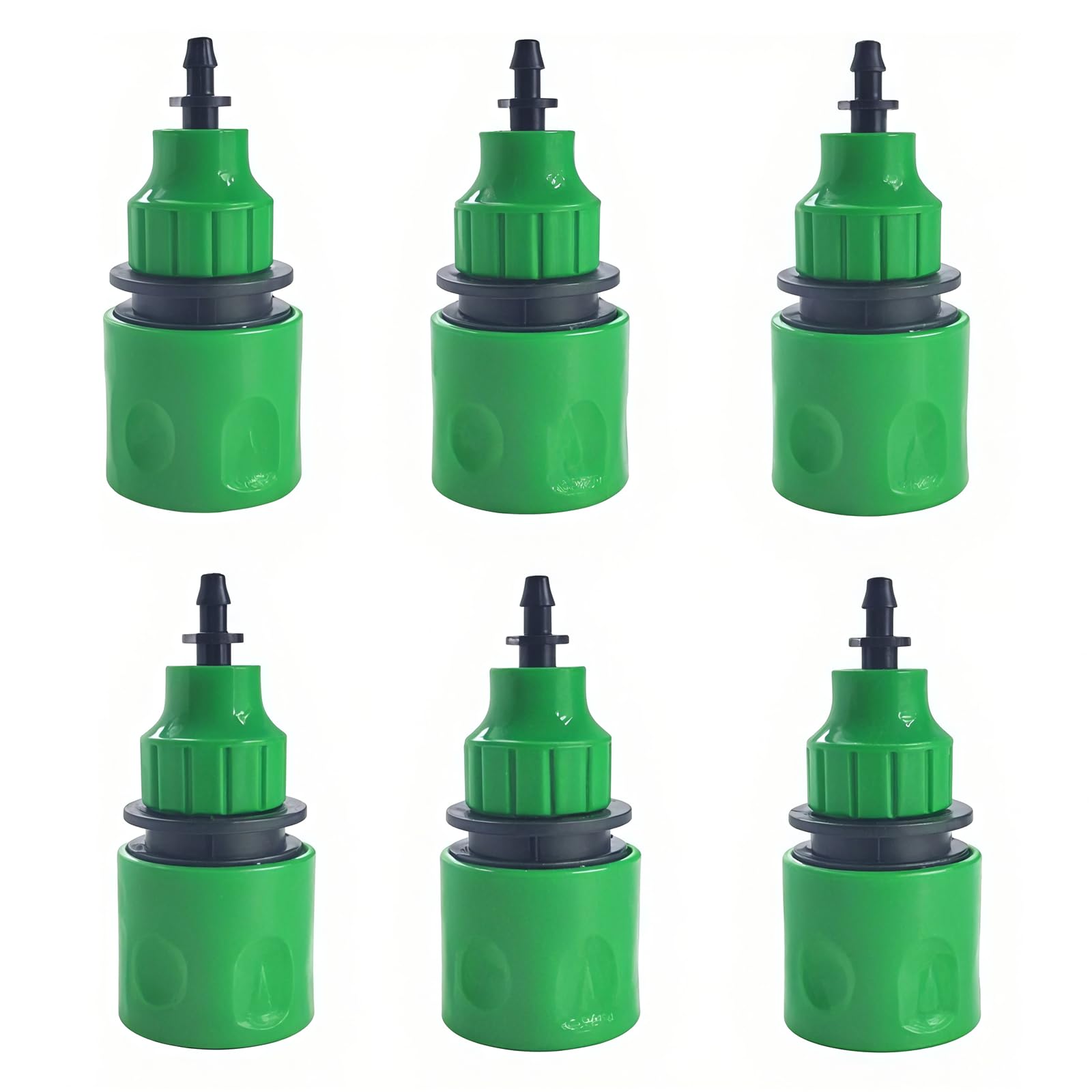 Garden Hose Pipe One Way Adapter Tap Connectors for 1/4" and 3/8" Micro Hose Fittings - Leak-Proof Irrigation Adapters for Efficient Watering