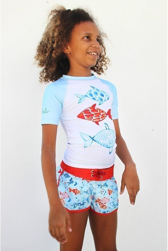Girls swim shirt and shorts Clearance
