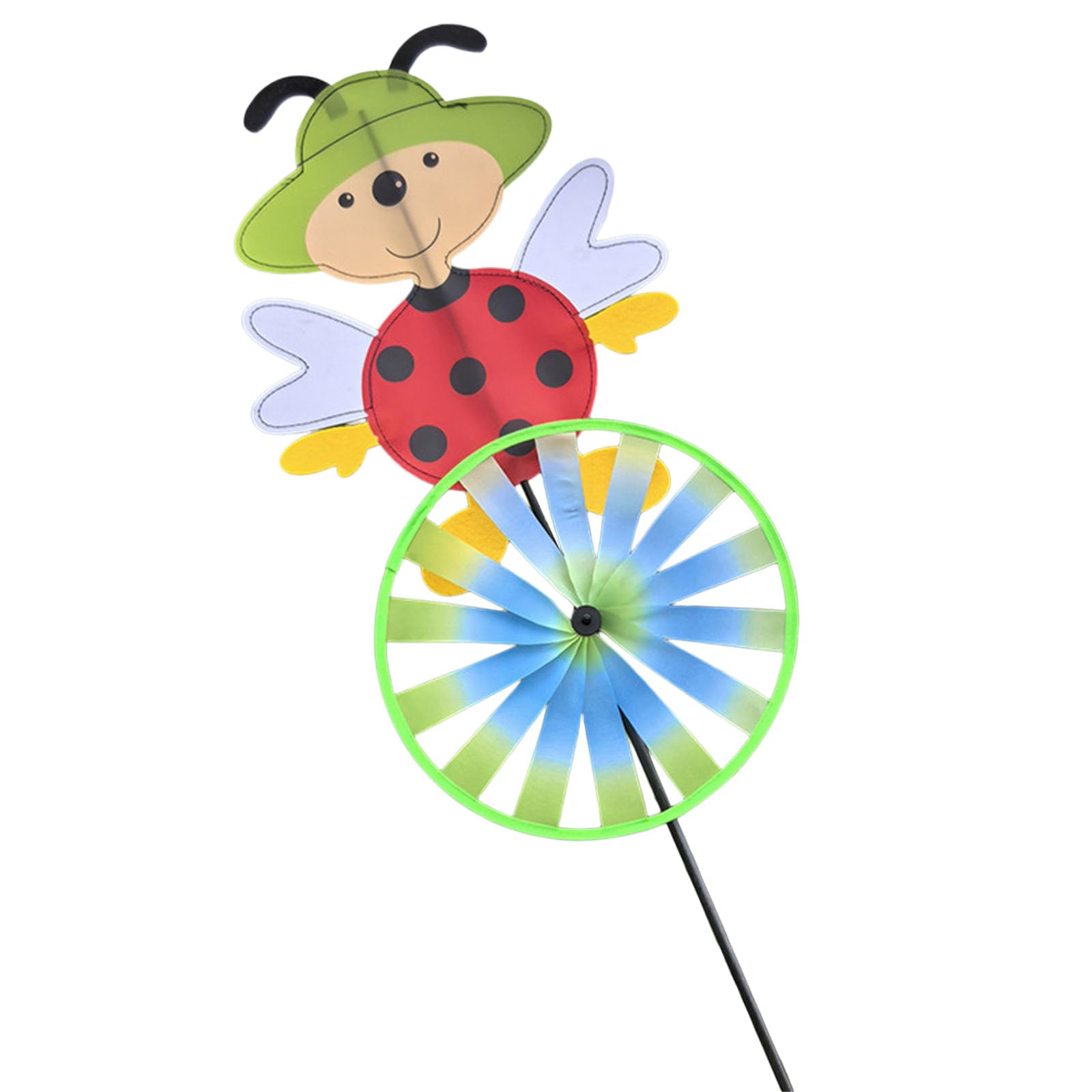 ordinarYone Rotating Winds Spinner Garden Ornament None Tools Required Ground Stake For Backyard Patios Balcony Playroom Use