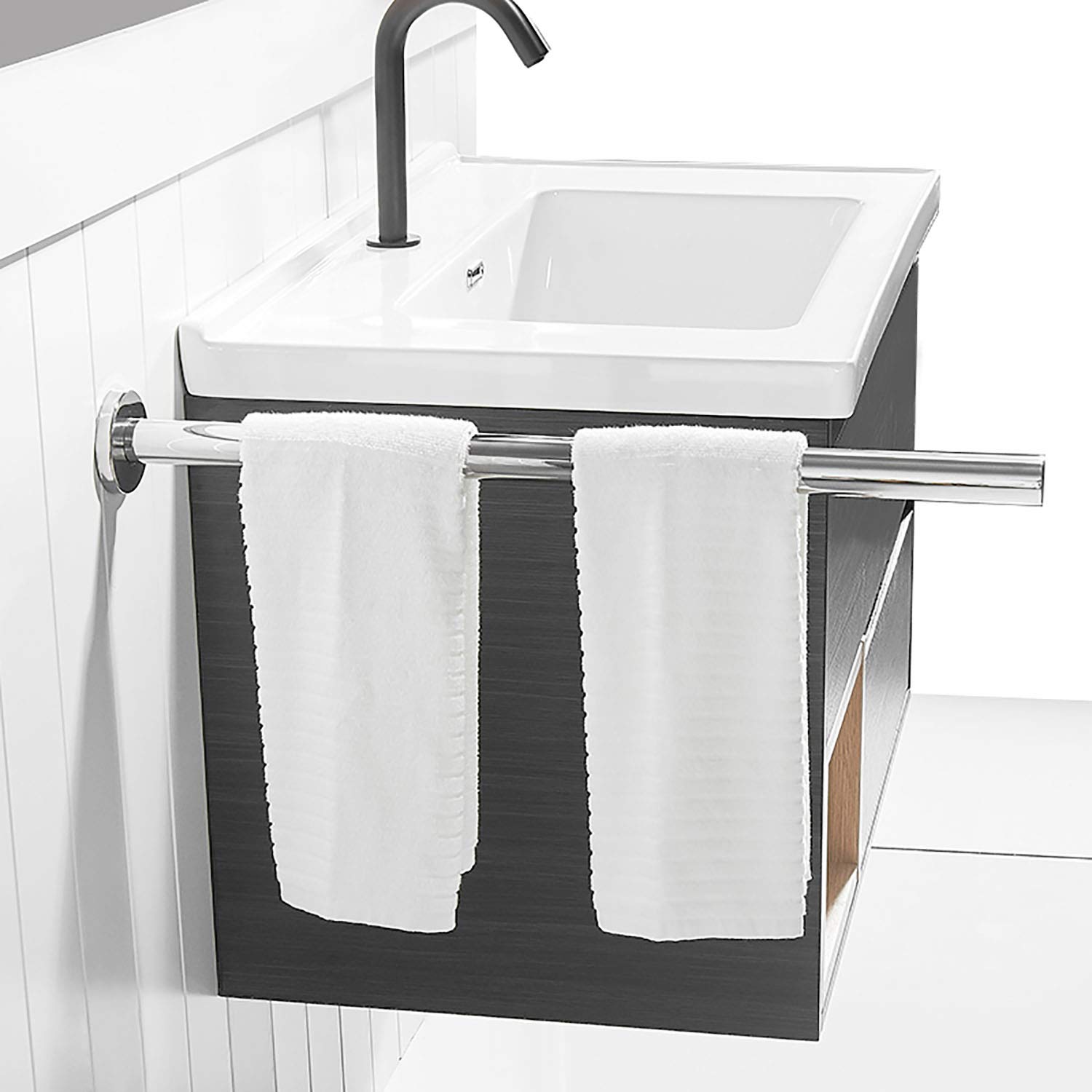 LYGXWJFC Portasciugamani, Portasciugamani da Bagno, Portasciugamani ad Asta Singola, Bagno in Stile Europeo con Gancio Girevole a Parete WC Portasciugamani Antico, Hotel/C