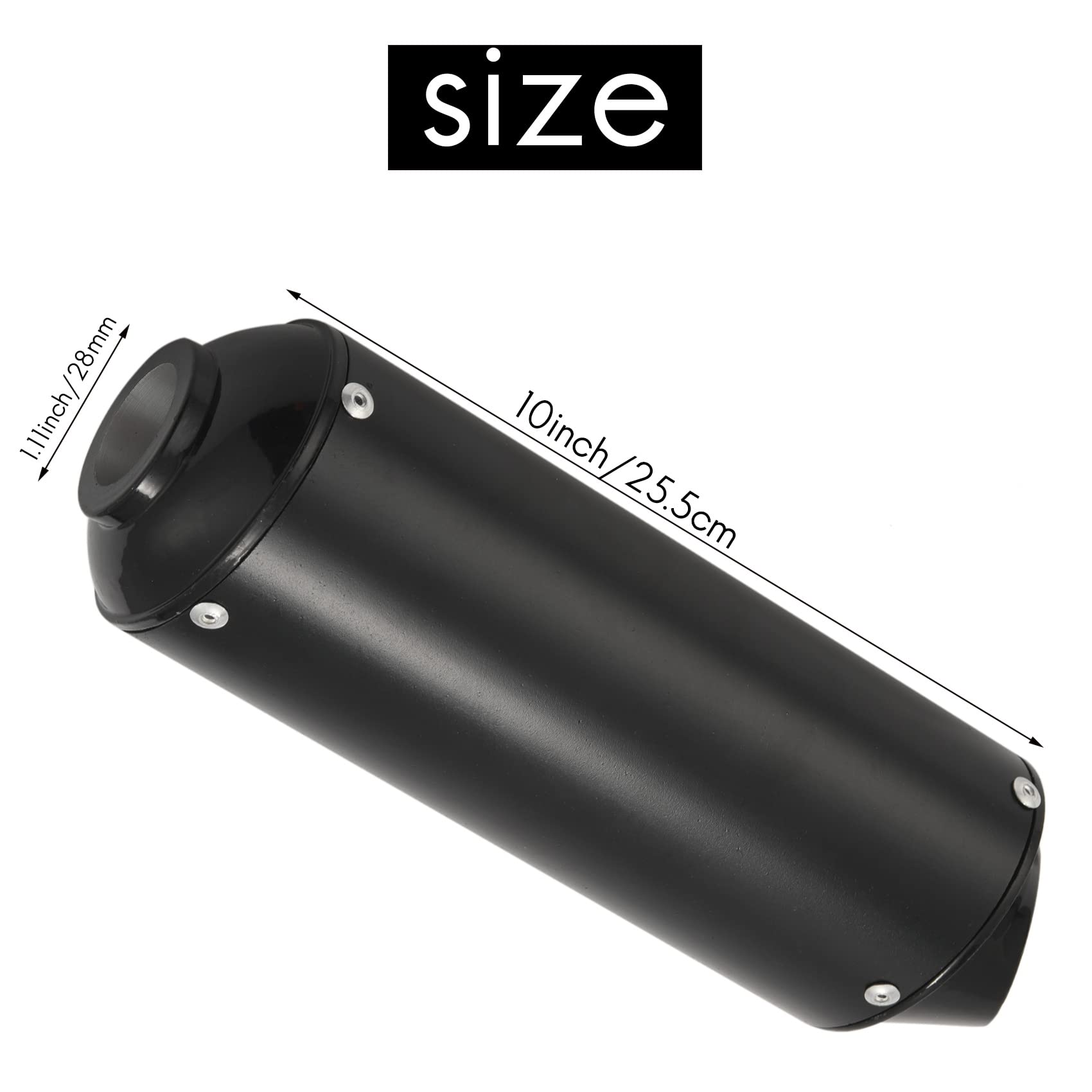 28Mm Kit Tubo Marmitta di Scarico Tubo da Corsa di Scarico per 50Cc 110Cc 125Cc Dirt Pit Bike ATV per