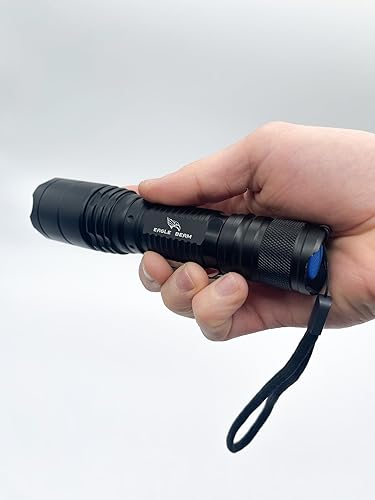 Miniatura 3 de Eagle Beam - Linterna eco, súper brillante, recargable, USB-C, enchufe directo, haz ajustable, multimodo, linterna táctica, camping, viajes, funda