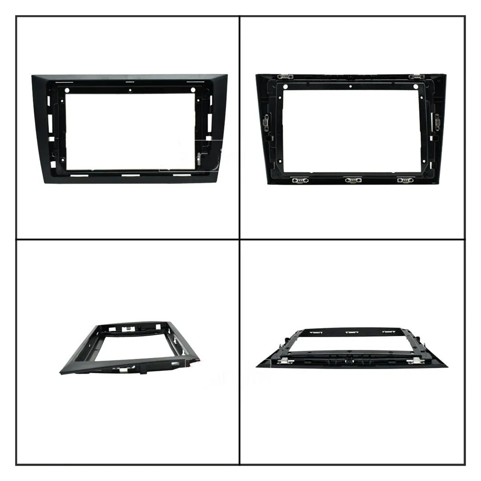 Fascia Marco Panel Estéreo 9 Pulgadas Radio Coche Arnés Cableado, Adaptador Cable Alimentación Kit Montaje Canbus para VW para Golf Mk6 2008-2016 Juego Panel Radio