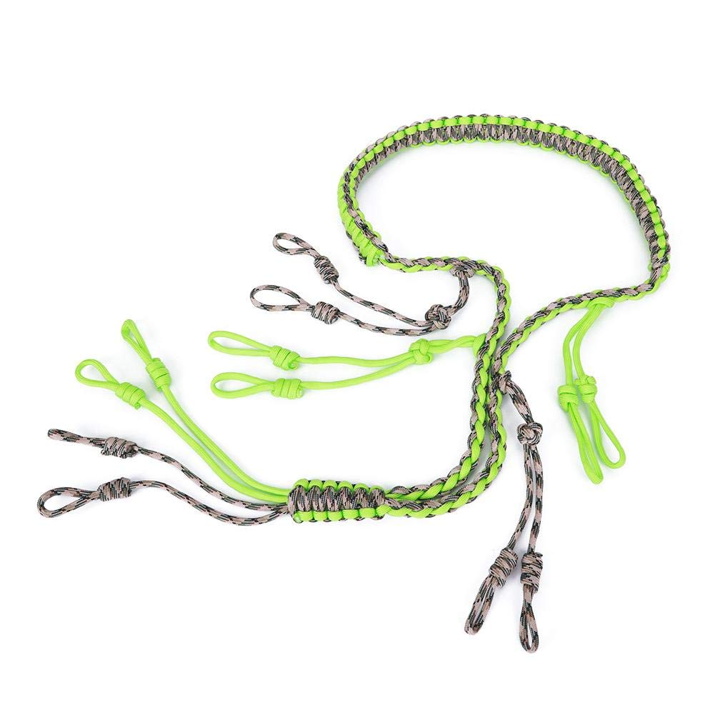 Hunting Duck Lanyard, Hunting Necklace, Adjustable Braid Durable Whistle Sling for Outdoor Hunting Accessory for Hunting(Fluorescent Green)