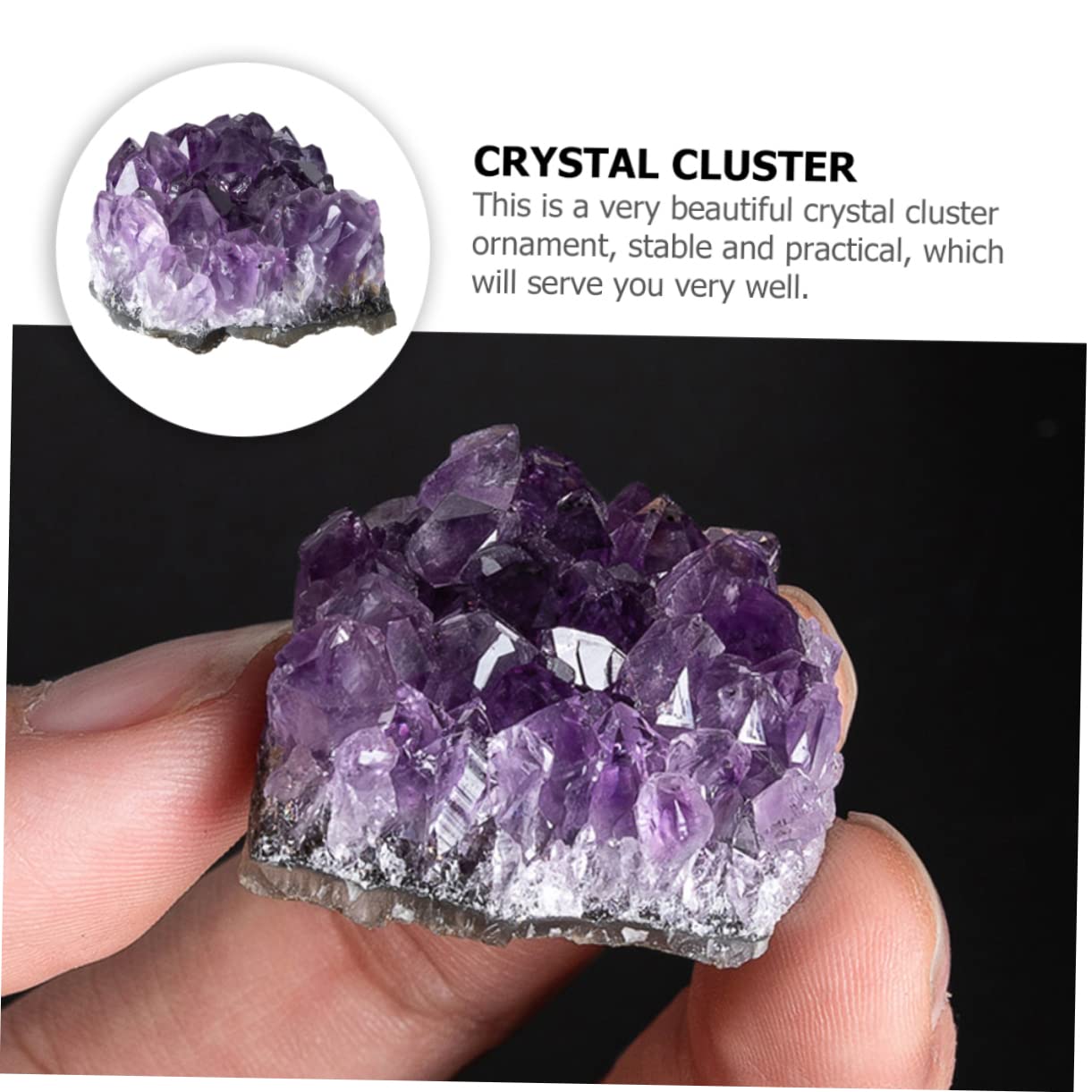 Drusa Di Ametista Naturale Uruguay - Cristallo Da 100-210g Per Cristalloterapia E Decorazione Casa - Foto 12