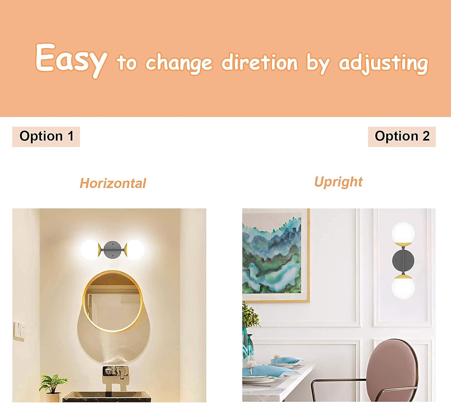 Holiday Deals π Tipace Black and Gold Wall Light,Mid Century Modern Globe Wall Sconce, Black Wall Sconce 2 Lights for Restaurant Living Room Bedside Stairs Bathroom Mirror(6000K G9 Bulbs Include) Black Friday Sale 2022 Tipace Black and Gold Wall Light,Mid Century Modern Globe Wall Sconce, Black Wall Sconce 2 Lights for Restaurant Living Room Bedside Stairs Bathroom Mirror(6000K G9 Bulbs Include)