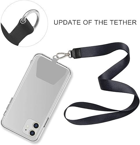 Miniatura 9 de COCASES Paquete de 2 lengüetas de sujeción para teléfono, pieza de repuesto para seguridad de teléfono inteligente, conector de cordón para teléfono