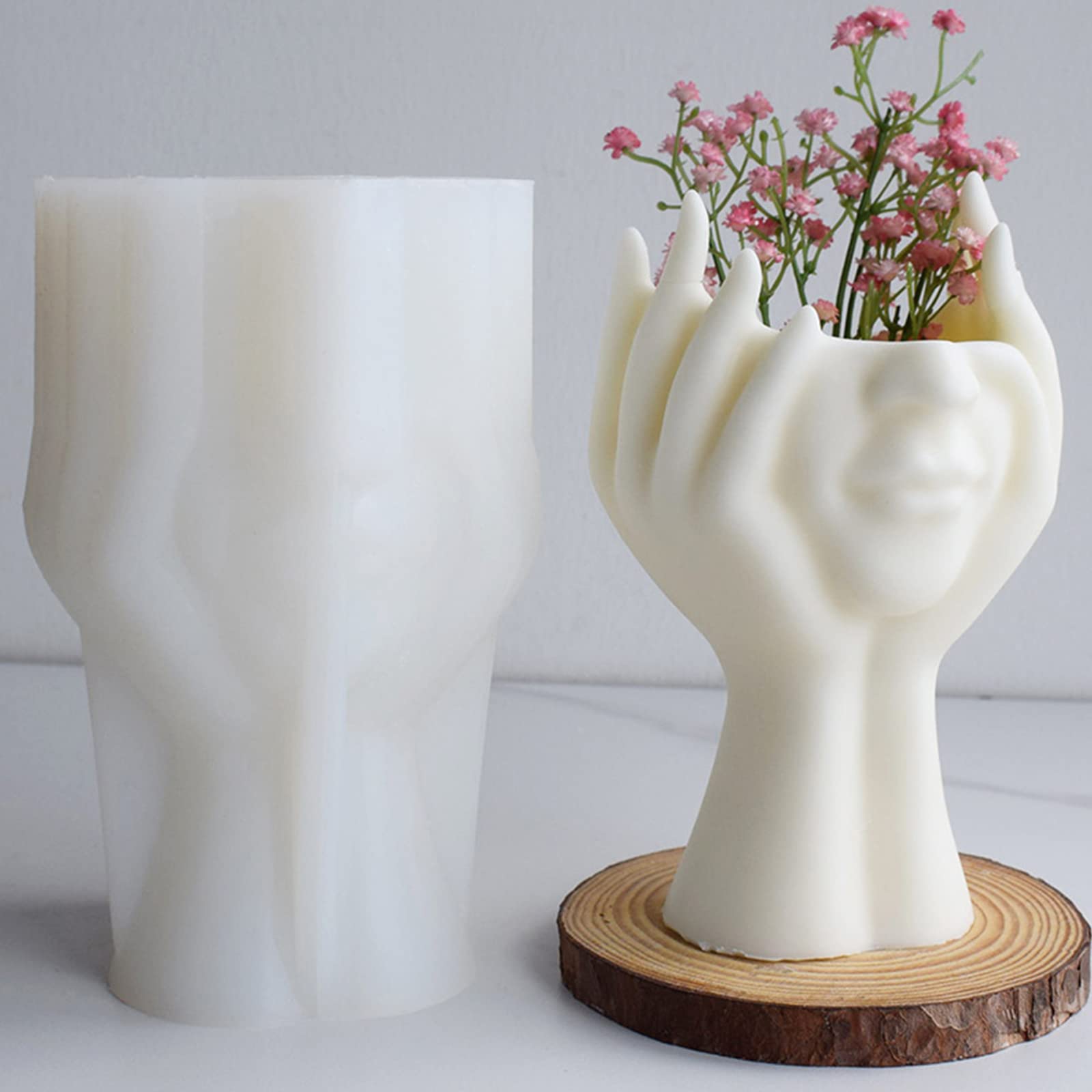 Jarrón de silicona para mejillas para mujer, suministros de artesanía para principiantes, para hornear pasteles