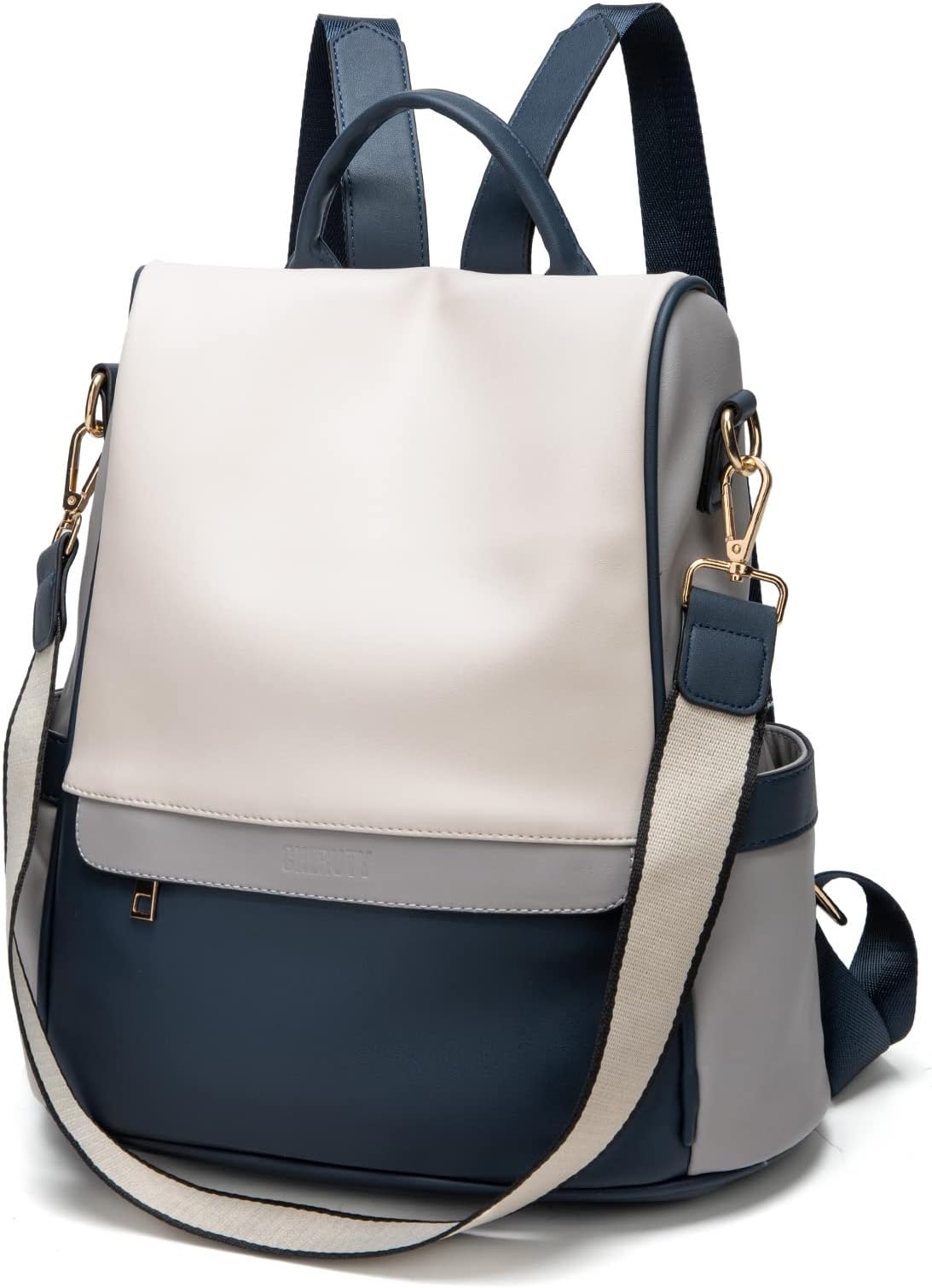 CHERUTY Women Backpack Purse PU Leather Anti-theft Casual Shoulder Bag Fashion Ladies Satchel Bags