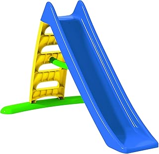 Rutsche Wasserrutsche Kinder Spielzeug 2in1 Blau freistehend Rutschlänge 170 cm
