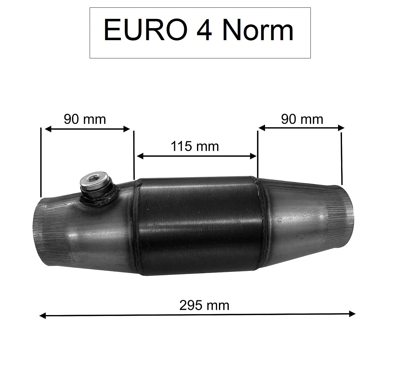 200 Zellen Metall Katalysator Mit E-Prüfzeichen E9 76,1mm In Thüringen