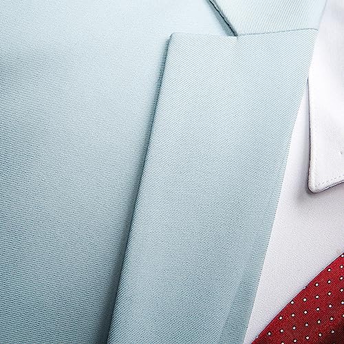 Herren-Anzugjacke, klassische Passform, Hochzeit, formelle Jacke, Weste und Hose, kurzer Anzug für Herren – Bild 8