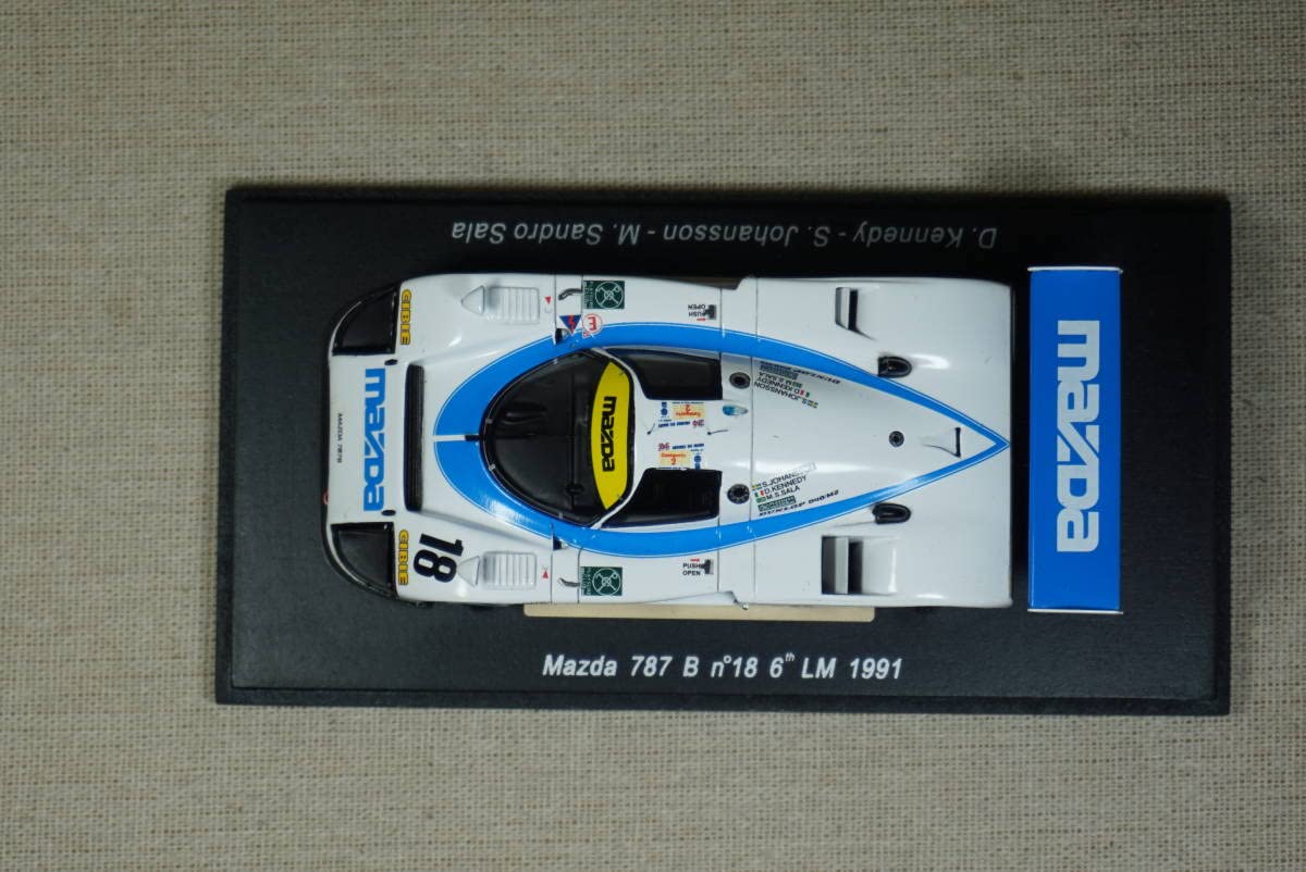 Amazon | 1/43 ルマン 6位 spark MAZDA 787B #18 1991 Le Mans 24h 6th 