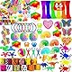 WAKSOX Kindergeburtstag Mitgebsel Set 66 Stück Kindergeburtstag Gastgeschenke, Goodie Taschen Stuffers für Klassenzimmer Belohnung Preise, Geburtstagsgeschenke Spielzeug, Karneval Preise für Kinder