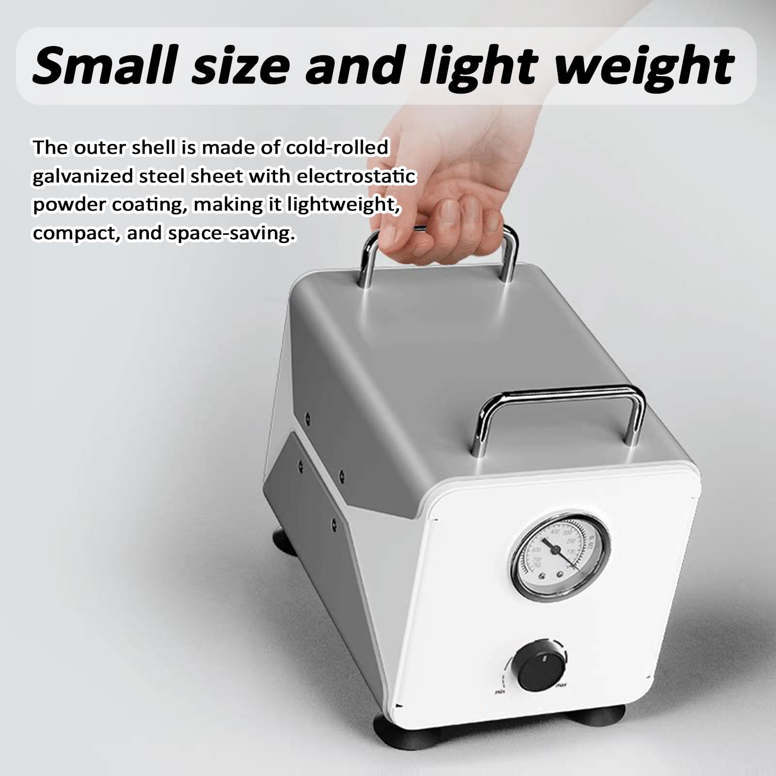 Labor-Einzel-Unterdruck-Vakuumpumpe, ölfreie Membran-Vakuumpumpe, einstellbare Pumpgeschwindigkeit, tragbare ölfreie Membran-Vakuumfiltration, Variable Durchflussregelung, mit Pumpen(60l)