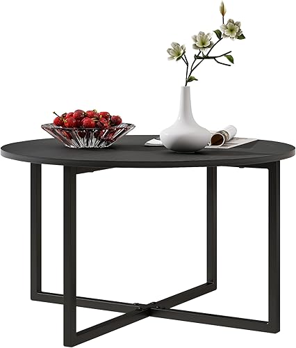 Miniatura 20 de Mesa de centro redonda Mesa de comedor de cocina Mesa de té de ocio moderna Mesa de té Oficina Conferencia Pedestal Escritorio rústico Marrón Marrón