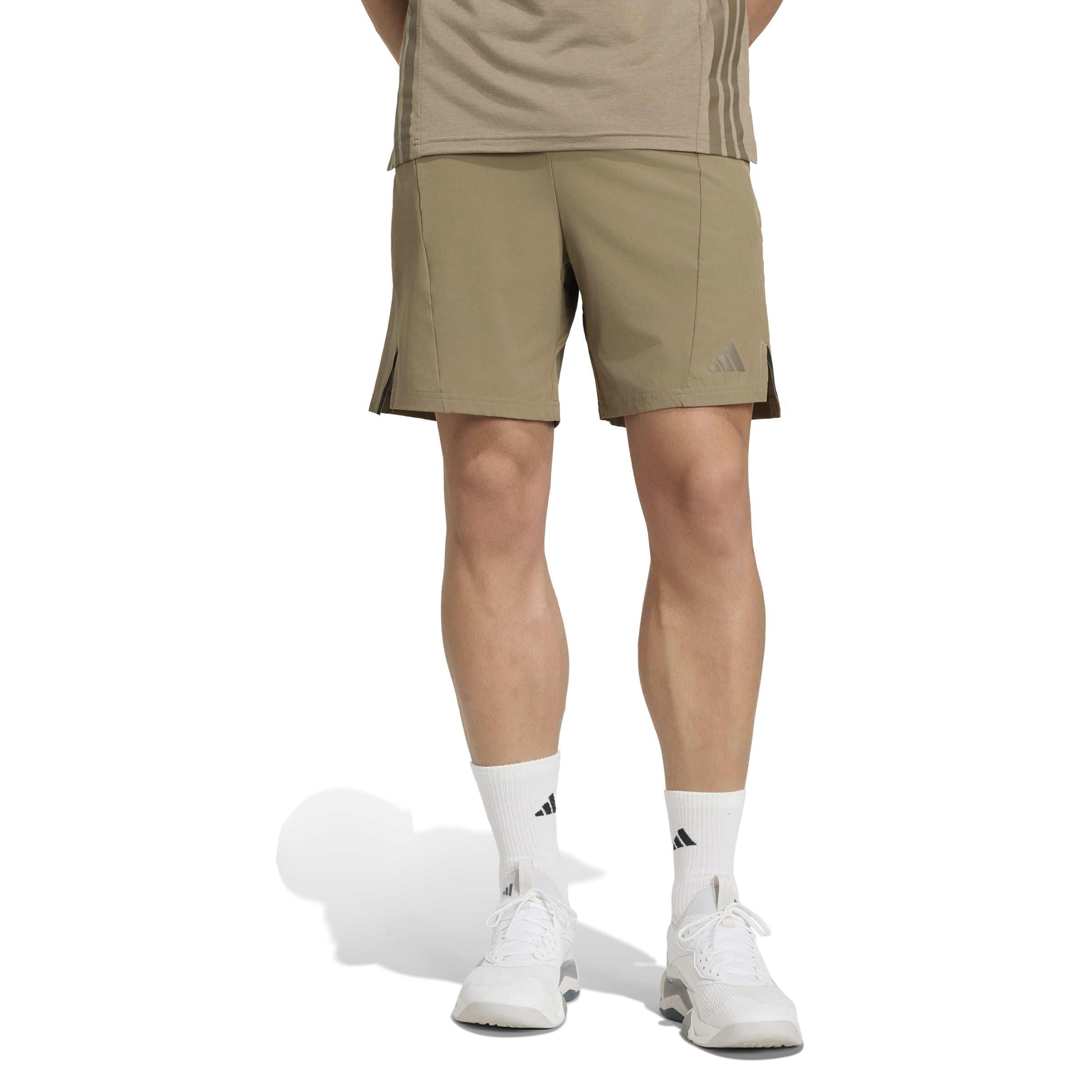 adidas Mezczyzni D4T Workout Short Shorts, Khaki Six, XXL 5 inch
