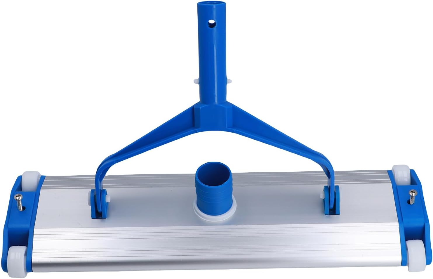 Luqeeg Swimming Pool Vacuum Head, 45cm Width Heavy Duty Aluminum Base Pool Cleaner Vacuum Head Attachment with Brush for Inground & Above Ground Swimming Pools