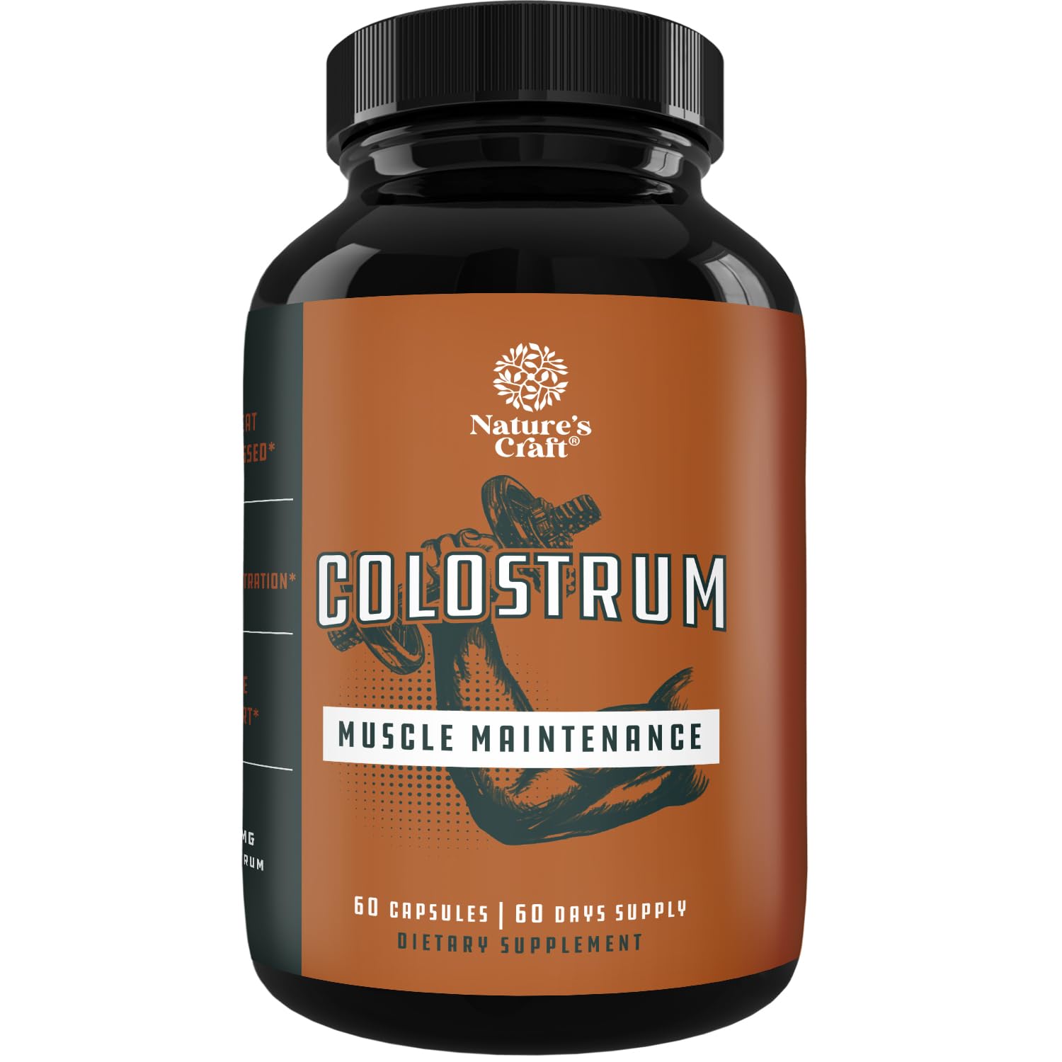 Bovine Colostrum Capsules with Immunoglobulin G - Colostrum Supplement and Muscle Builder for Gut Health Joint Support Immune Health Bone Strength and Brain Support Probiotic Supplement