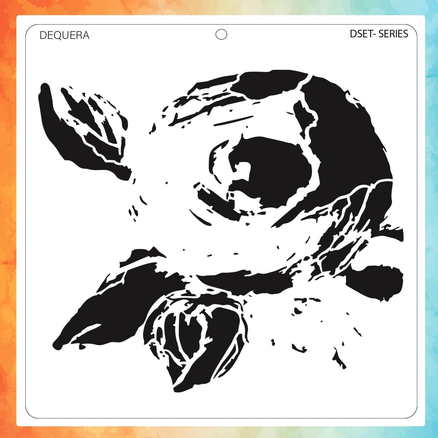 DeQuera Larose Design Stencils for Craft- Reusable DIY Stencils for Painting,Home Décor, Glass, Canvas, Wall, Hobby,Fabric Painting Size 6 x 6 Inch, PSET-137