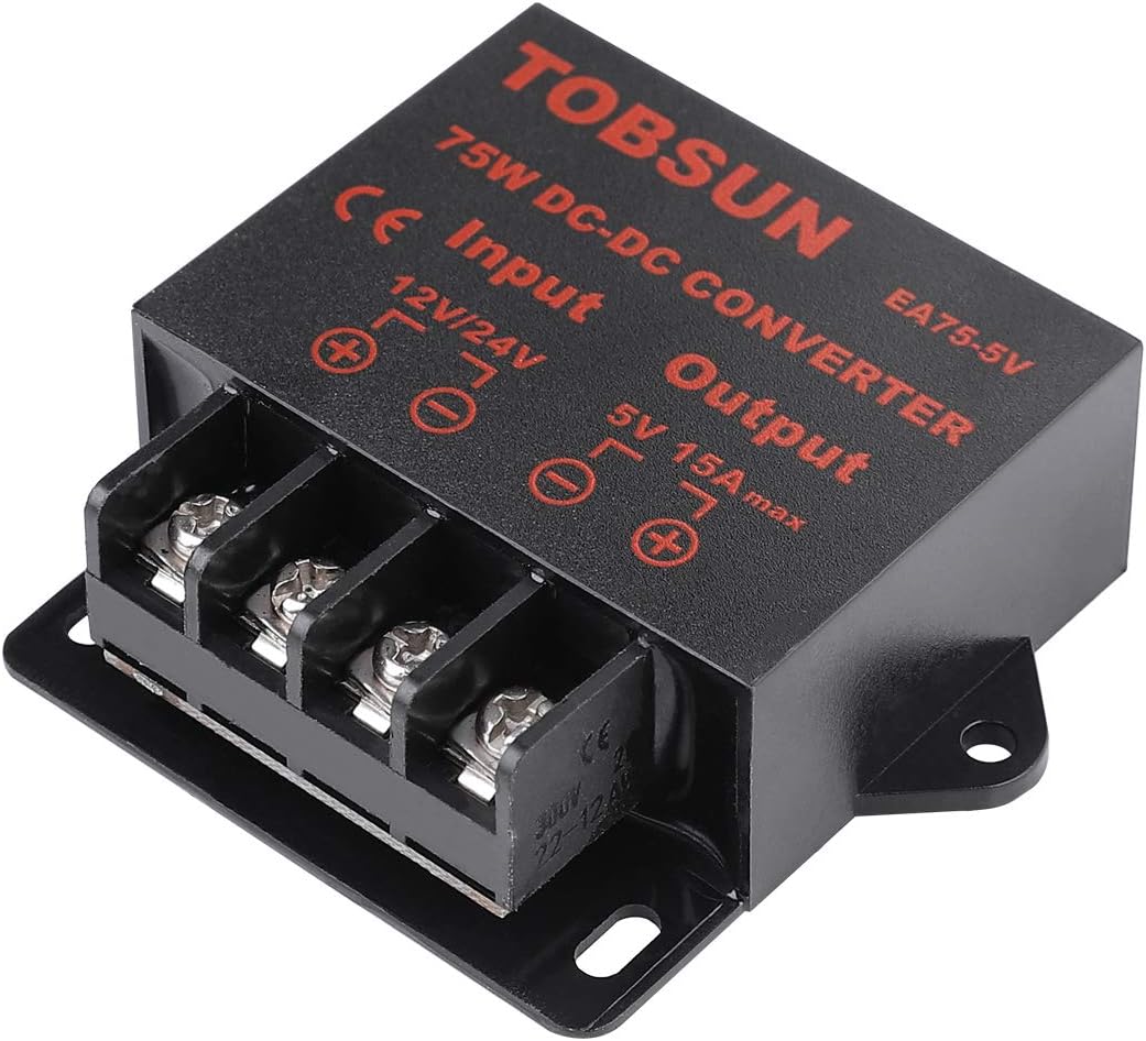 DCDC Abwärtswandler SUPERNIGHT DC 12V 24V zu DC 5V 15A 75W Wandler