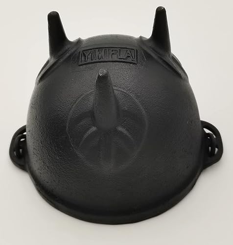 Miniatura 5 de YIMIFLA Caldero de hierro fundido con tapa, quemador de incienso de 4.9 pulgadas, perfecto para incienso, mancha, salvia, soporte para altar ritual