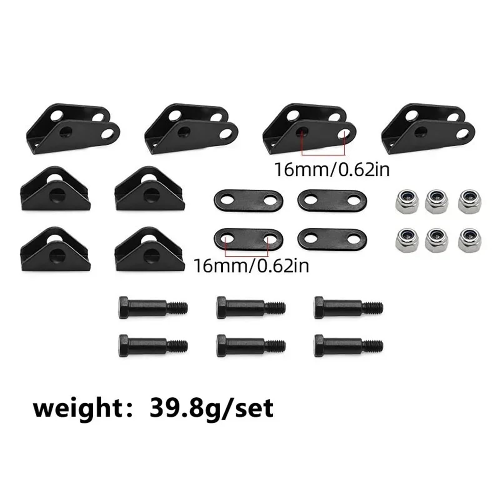 para Tamiya 1/14 Suspensión Trasera Delantera Acero Hoja Juego Orejetas Elevación Resorte RC Tractor Remolque Camión Modelo Piezas Mejora Coche RC Modelos Piezas