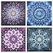 Diamond Painting DIY 5D Special Shape Rhinestones, ABEUTY Mandala Flowers, Partial Drill Crystal Diamond Dotz Kits (Set)