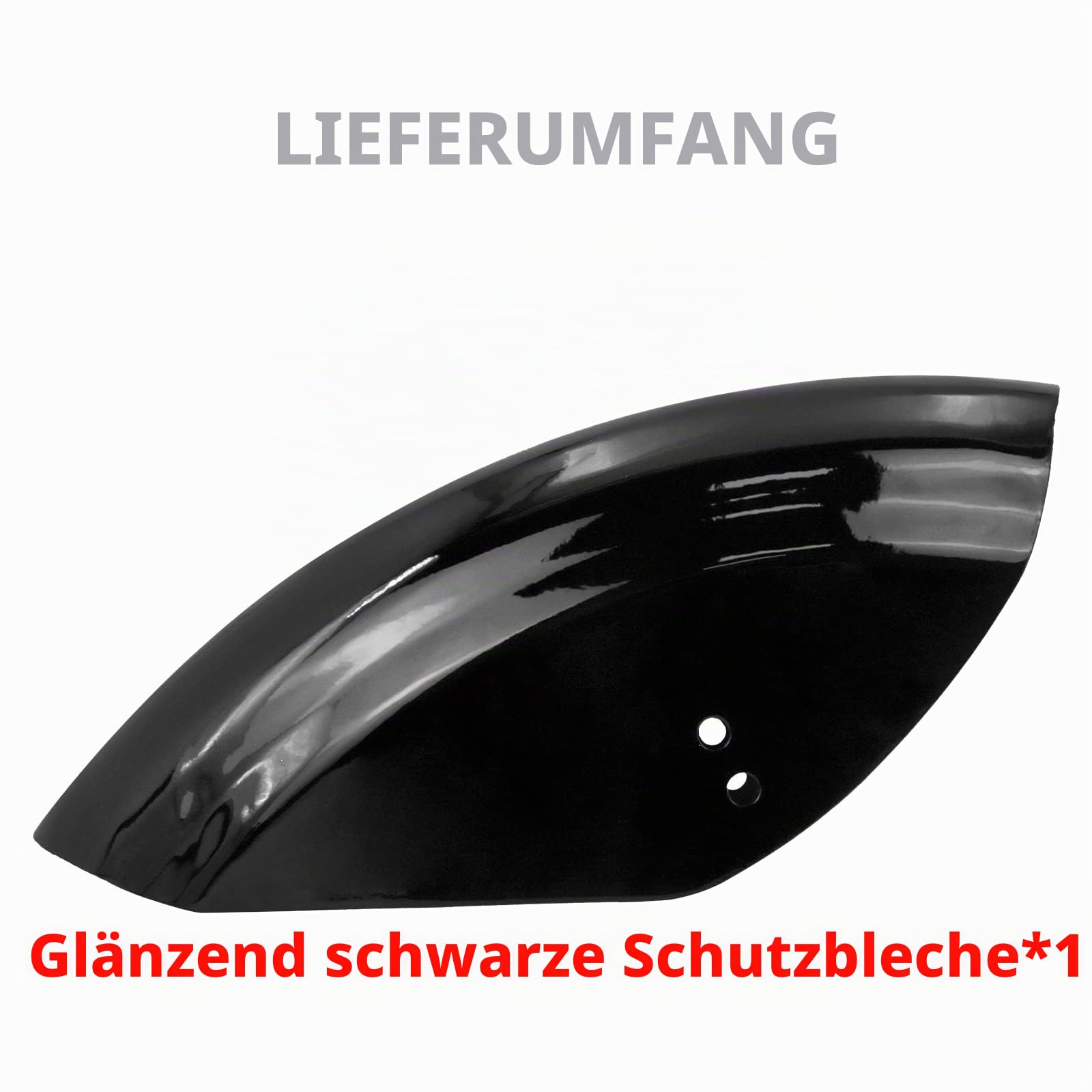 Harley Sportster XL 883 1200 48 72 1986-2024 Motorrad Hinterer Kotflügel kurz flach glänzend schwarz