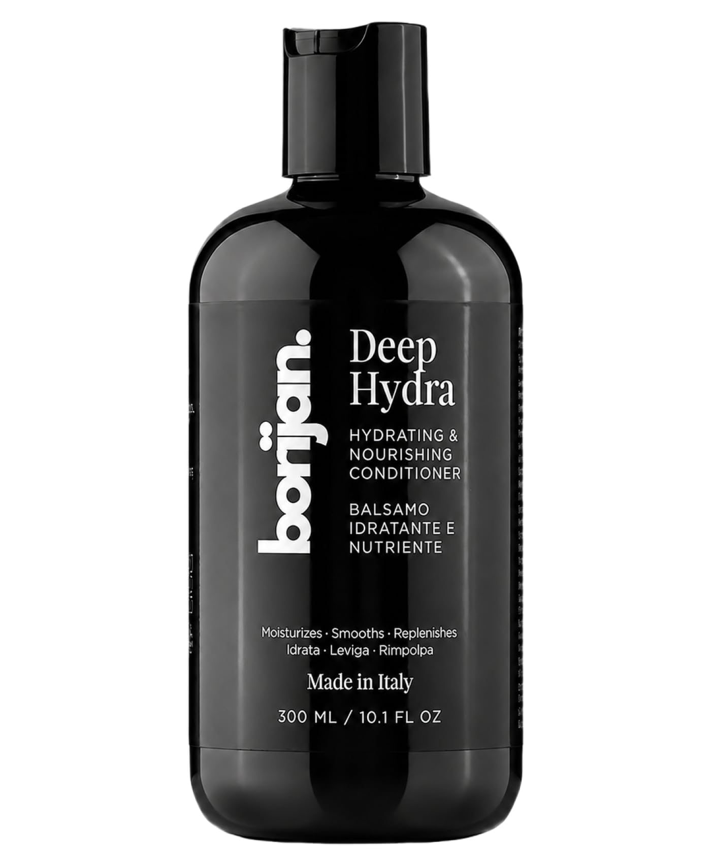Deep Hydra Hydrating & Nourishing Hair Conditioner with Argan Oil, Hyaluronic Acid, Keratin & Silk Protein, for Dry & Damaged Hair, Made in Italy (300 ml / 10.1 fl)