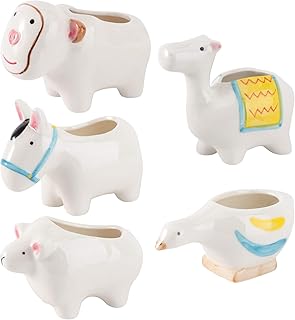 Hemoton Hoog kwaliteit 5 unidades vaso de flores para animais criativos e suculentas vaso de flores lindas para plantas