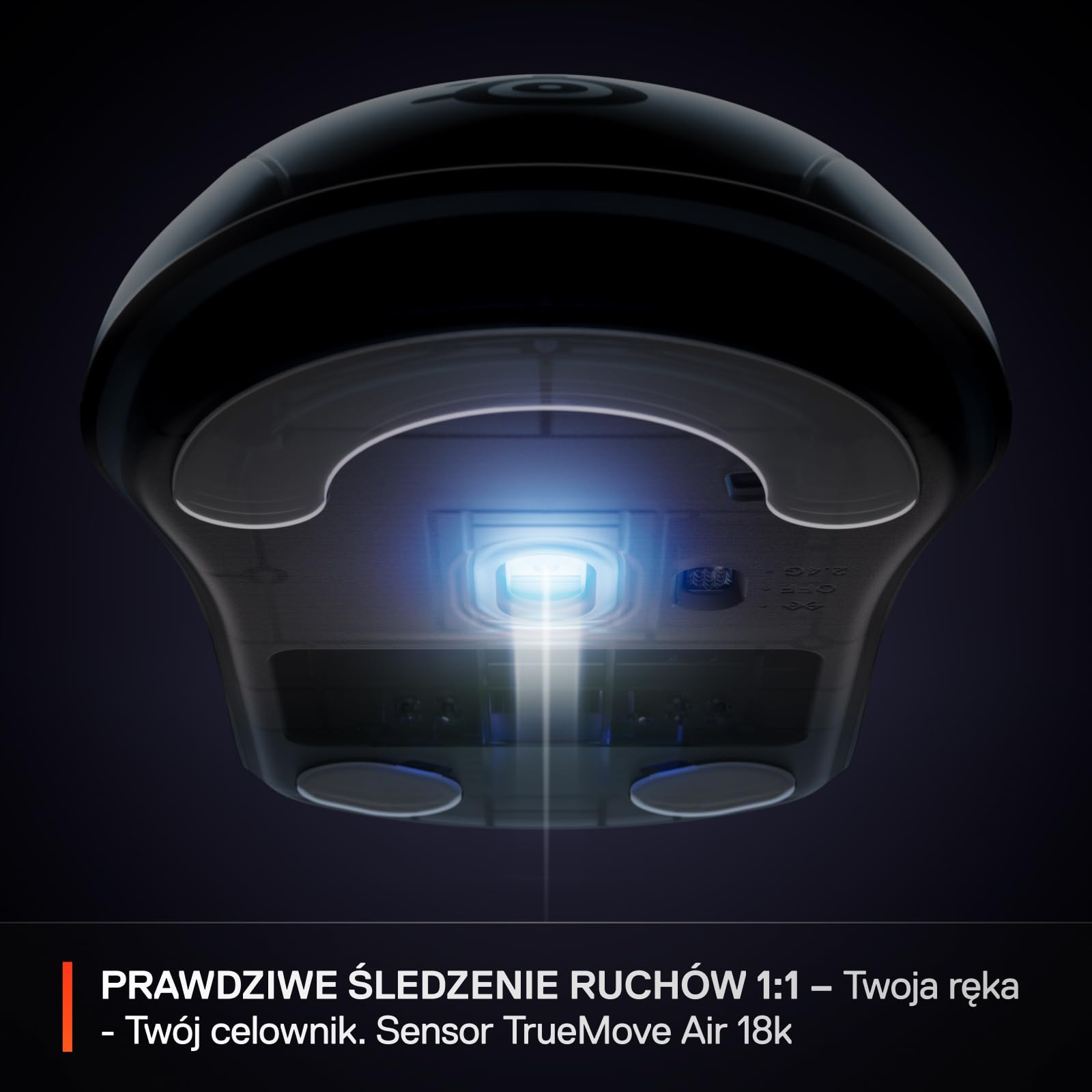 SteelSeries mysz do gier Rival 3 Wireless Gen 2 – 2,4 GHz i Bluetooth – Sensor optyczny TrueMove Air 18 000 DPI – Wytrzymała do 60 milionów kliknięć – Niska waga – Ślizgacze 100% PTFE - Aqua