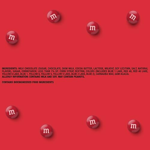 Miniatura 3 de M&M'S Dulces de chocolate con leche Smooches prediseñados, 2 libras de dulces a granel en paquete resellable para el caramelo perfecto de San