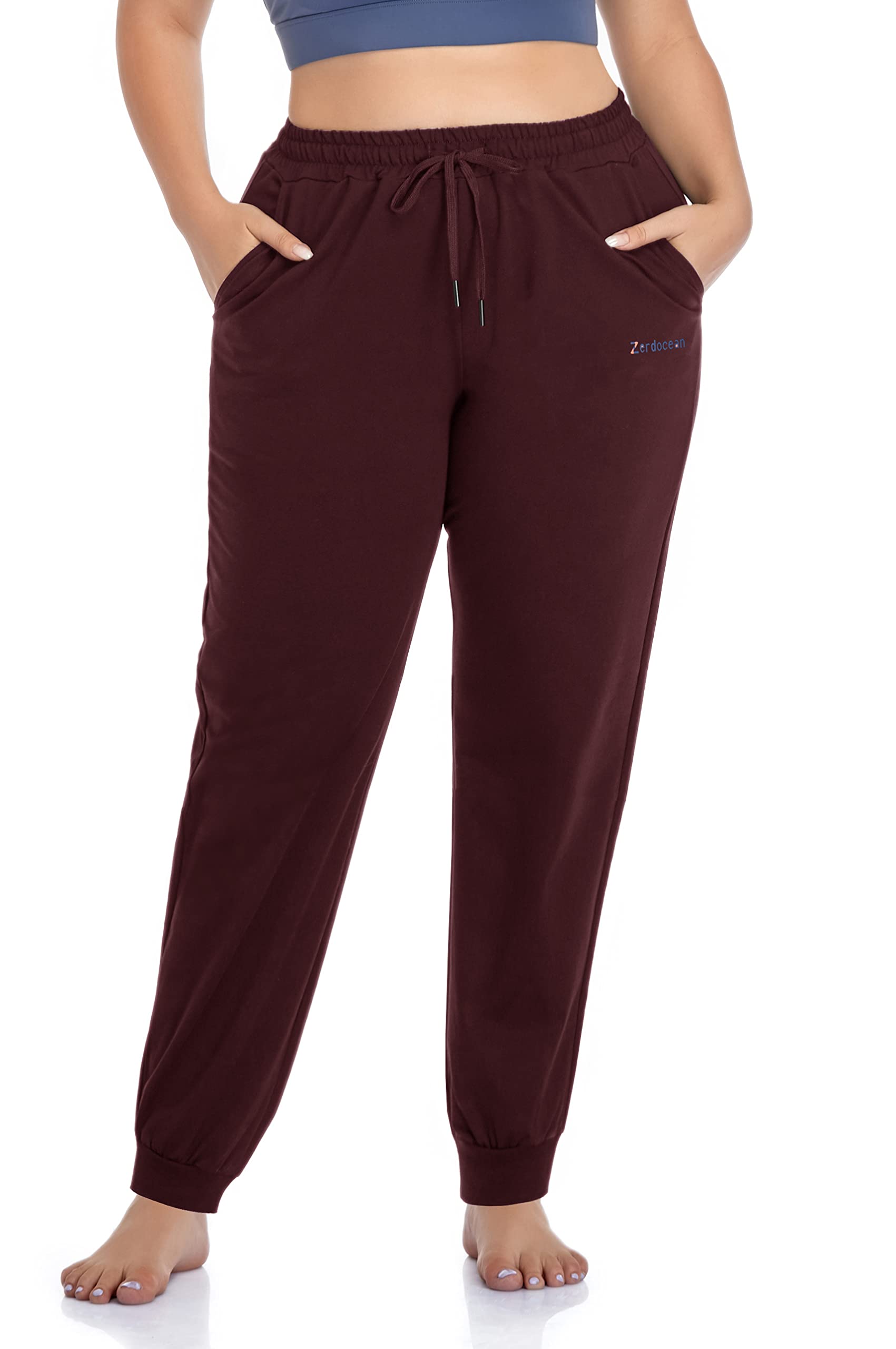 Women's Plus Size Joggers Pants Active Sweatpants Tapered Workout Yoga Lounge Pants with…