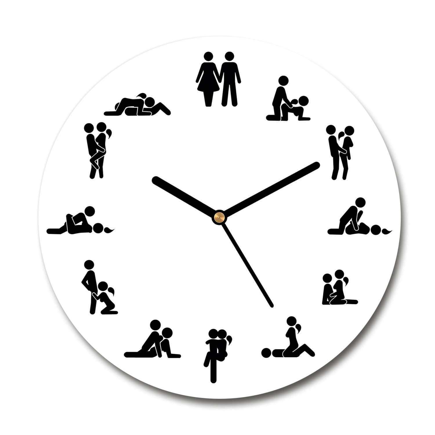 Horloge en Verre 60x60cm silencieuse Tulup pour éliminer les bruits nocturnes