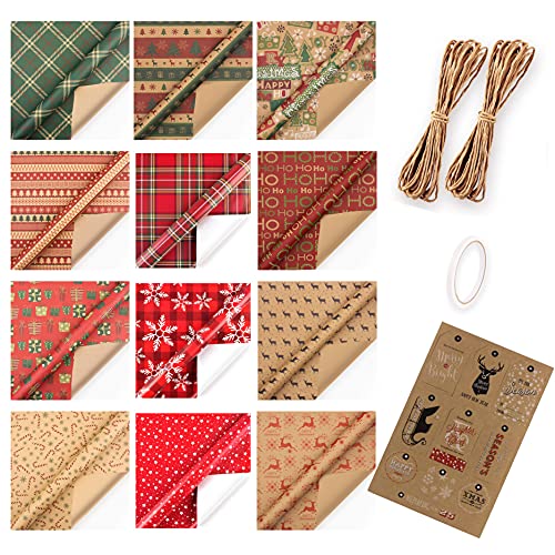 12 geschenkpapier weihnachten weihnachtspapier geschenkpapier,weihnachts geschenkpapier geschenkspapierrollen weihnachten thumbnail