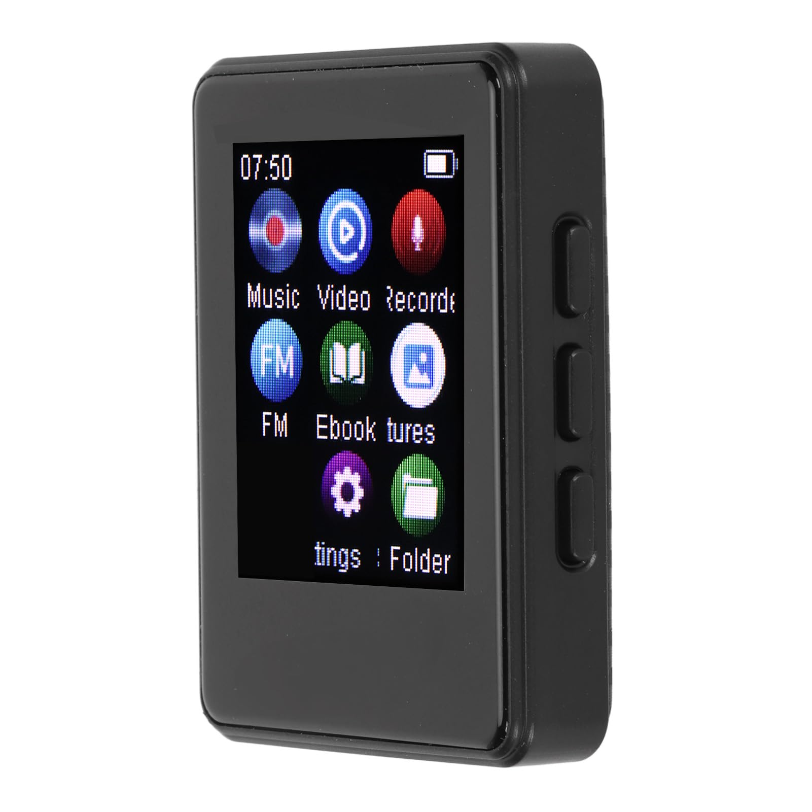 Lettore MP3 Bluetooth 5.0 Lettore Musicale Touchscreen con Audio Stereo HiFi per Correre e Studiare (Con scheda di memoria 64G)