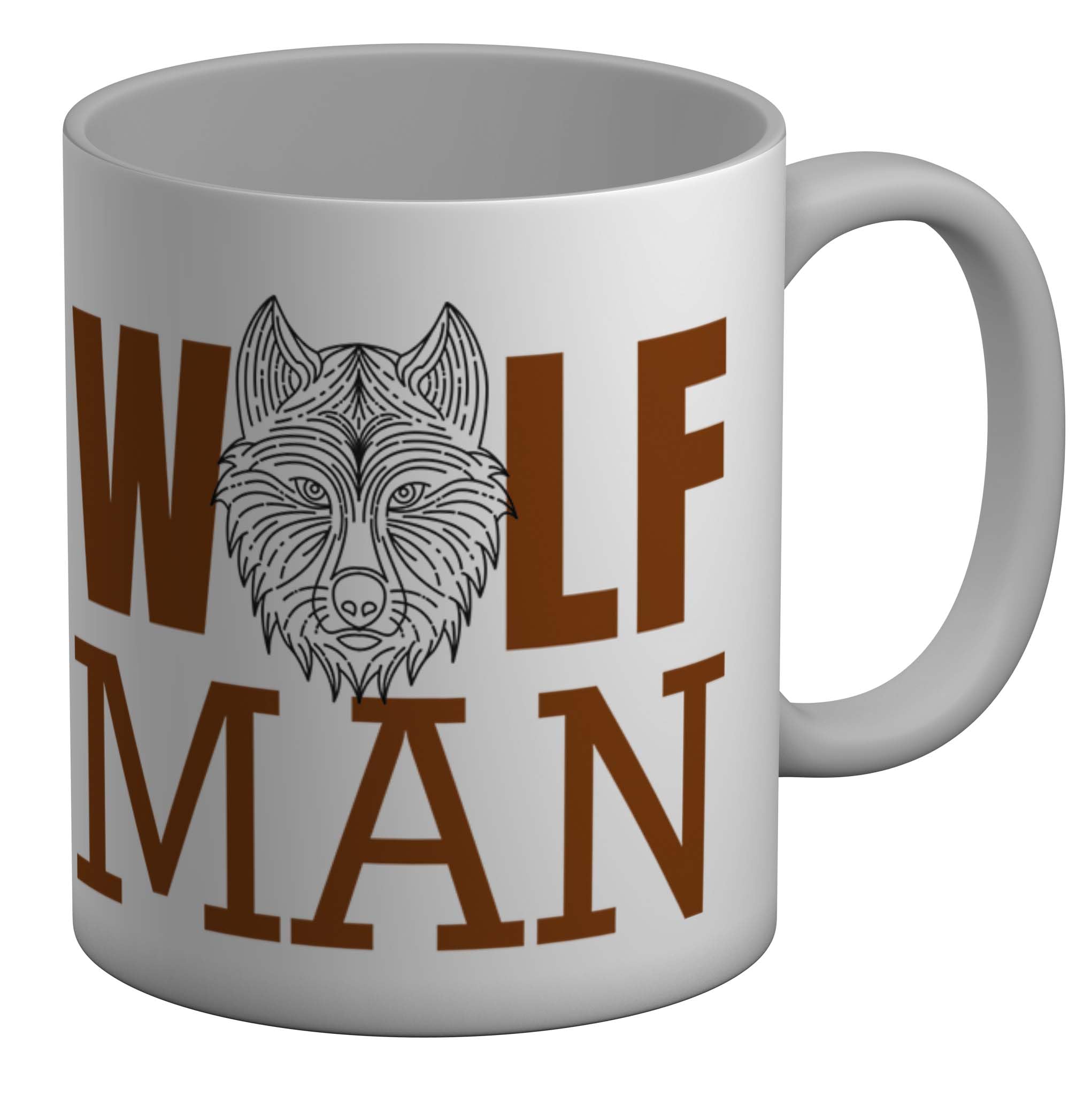 Shopagift Wolf Man Mug Wild Animal Wolves WerewolfWhite 11oz Large Ceramic Cup