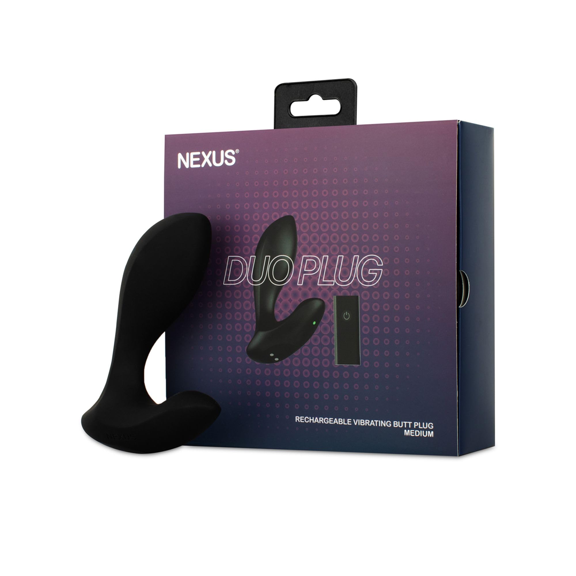 Nexus - Duo Remote Control Principiante Butt Plug Medium - Nero