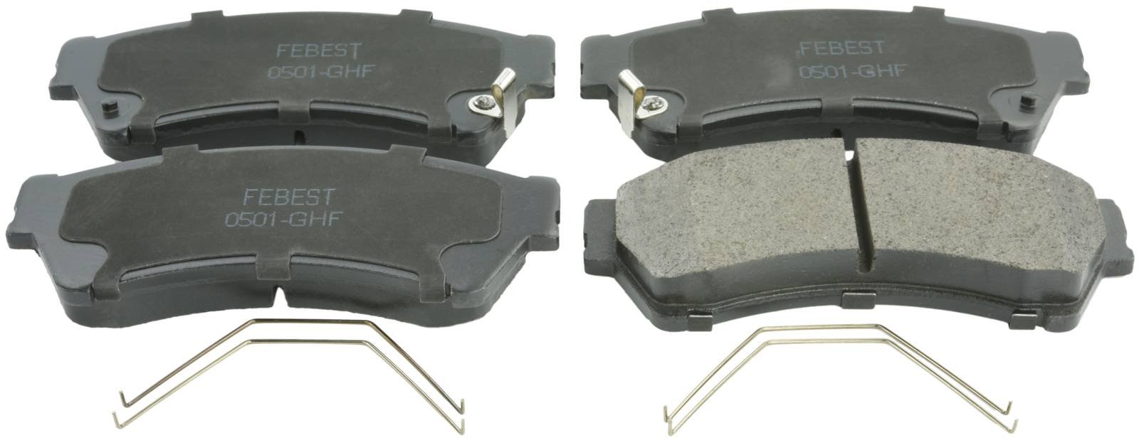 Pad Kit Disc Brake Front - Kit Febest 0501-GHF Oem GSYD-33-28ZA