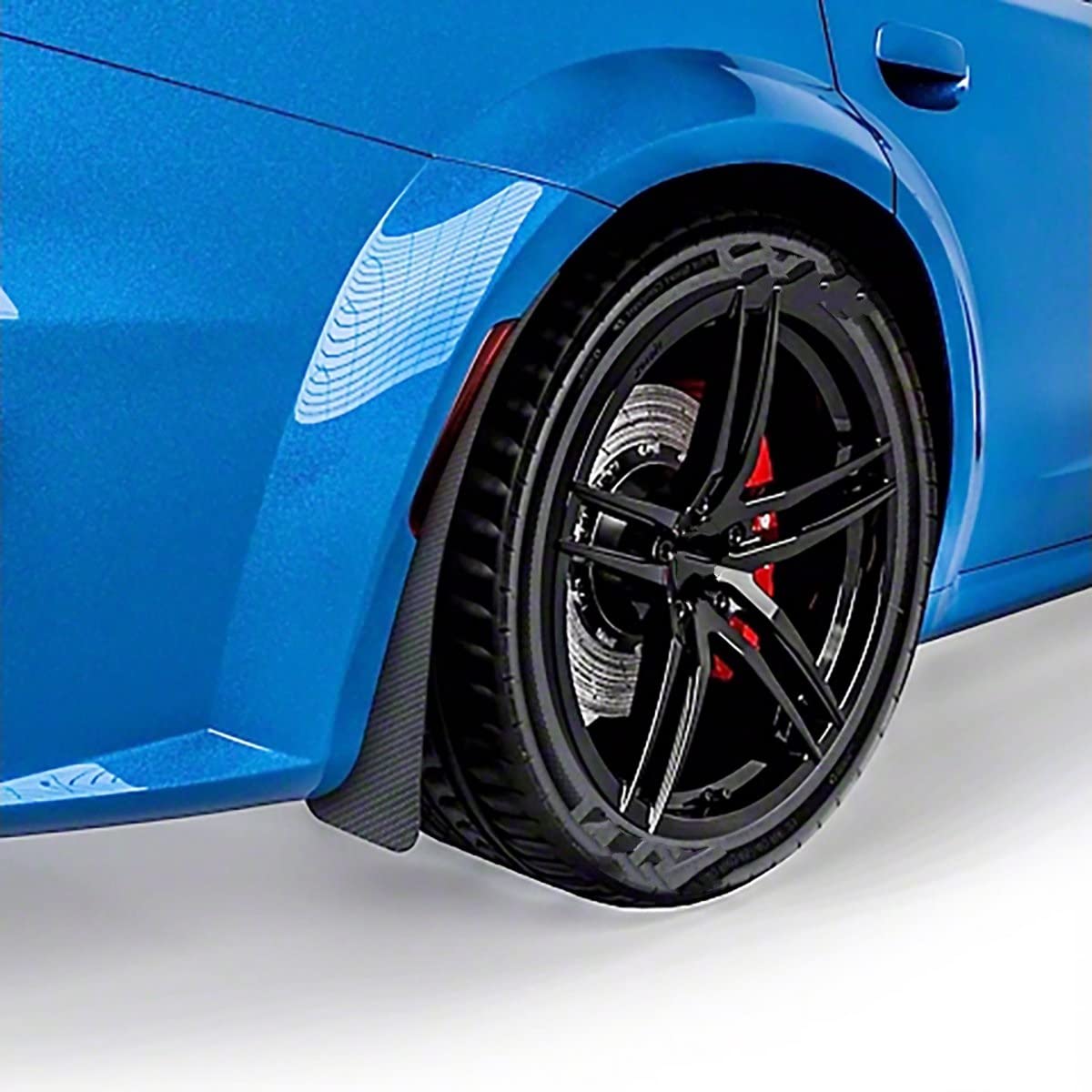 Voor Ford Voor Focus ST RS SE LT XR5 Mk MK1 MK2 MK3 MK4 2 3 4 ST250 RS500 Koolstofvezel Spatlappen Splash Guards Auto Spatborden Auto Spatlappen (Kleur : Black