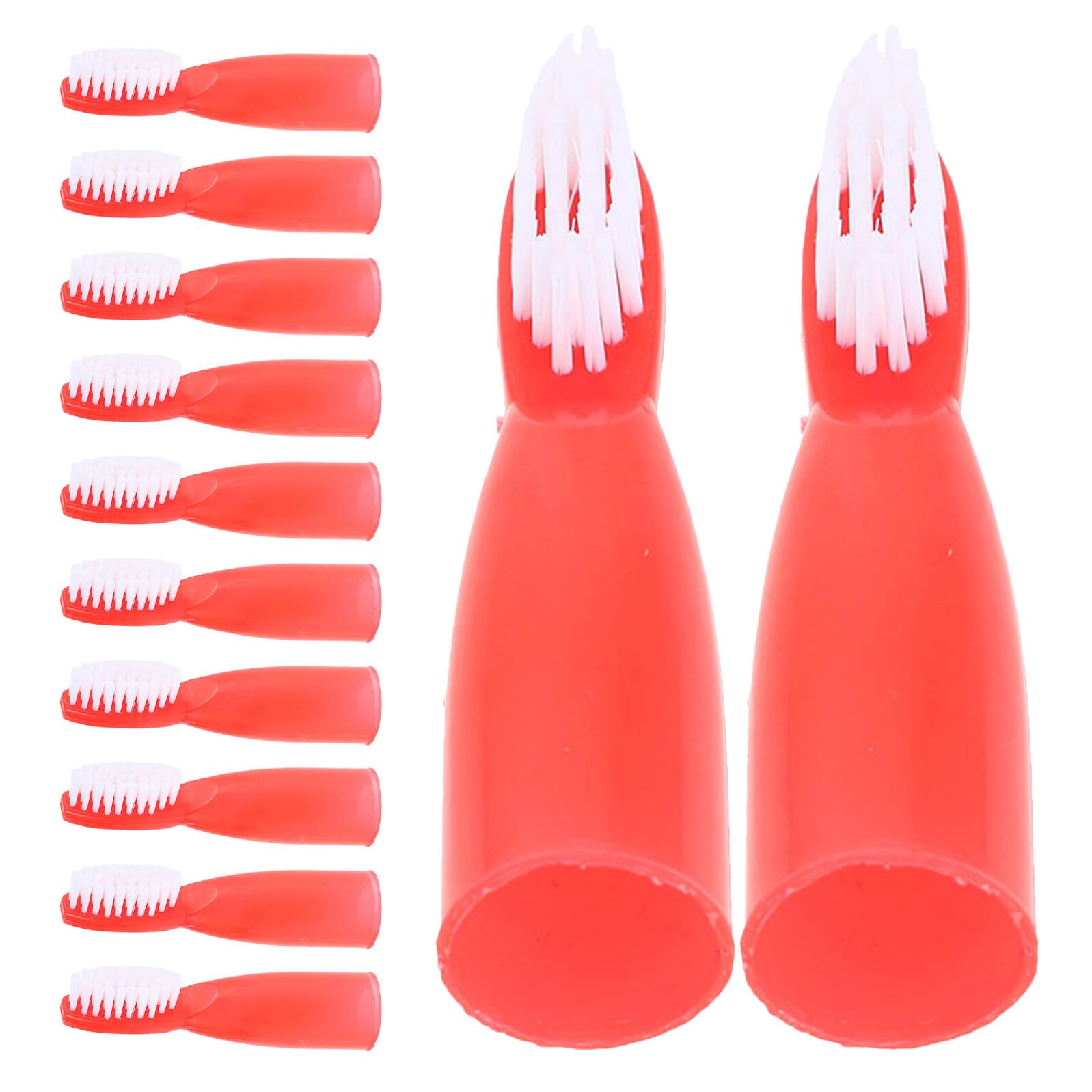 iplusmile 100pezzi Spazzolino da Dito Morbido Pz per Carceri e Case di Cura Strumenti Portatili per Pulizia dei Denti Setole Delicate per Cure Dentali Sensibili