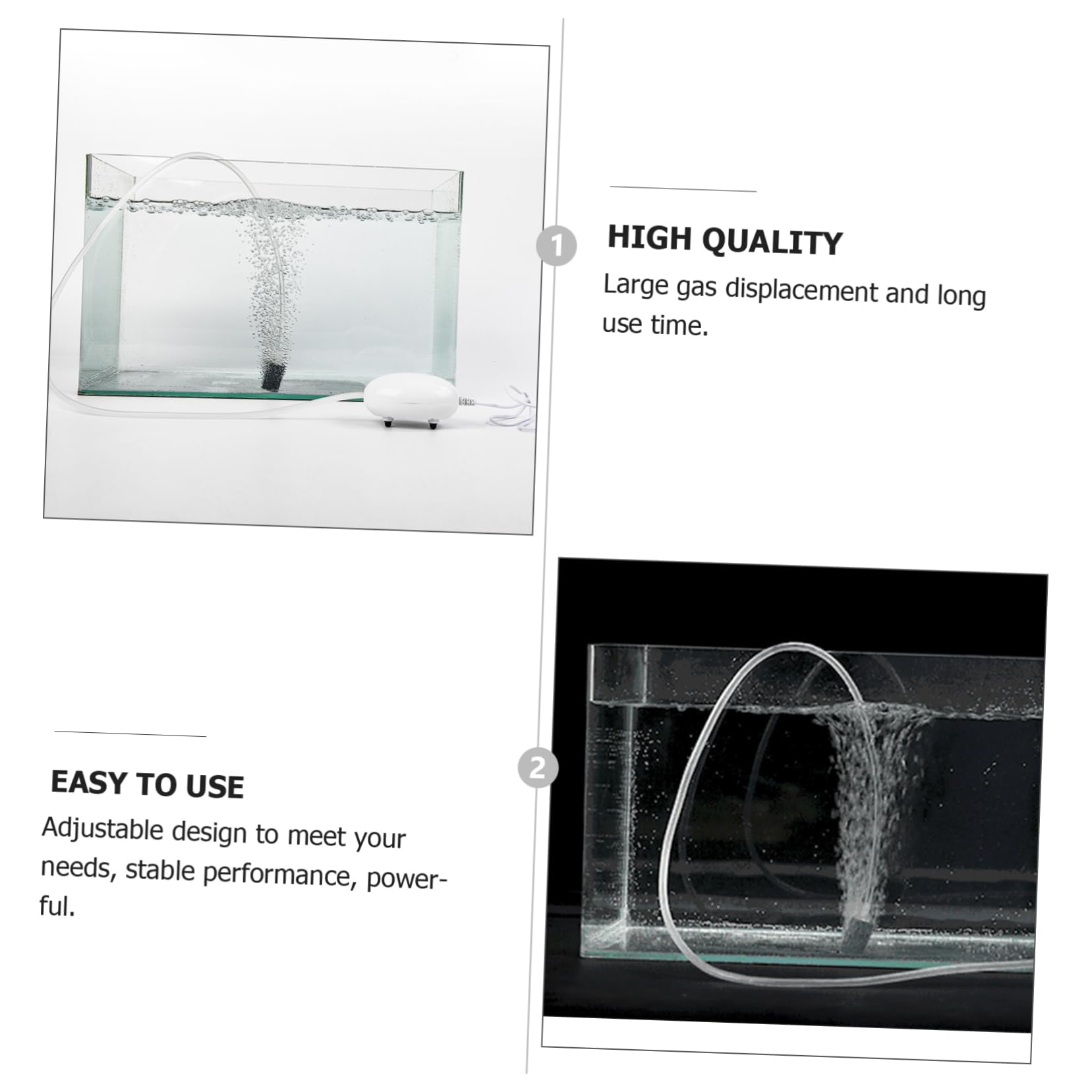 2St USB-Sauerstoffpumpe Luftpumpe für Aquarien Sauerstoffpumpe für Fischbecken tragbare Luftpumpe USB Sauerstoffpumpe Mini Mini-Aquarium Sauerstoff Stumm Angeln
