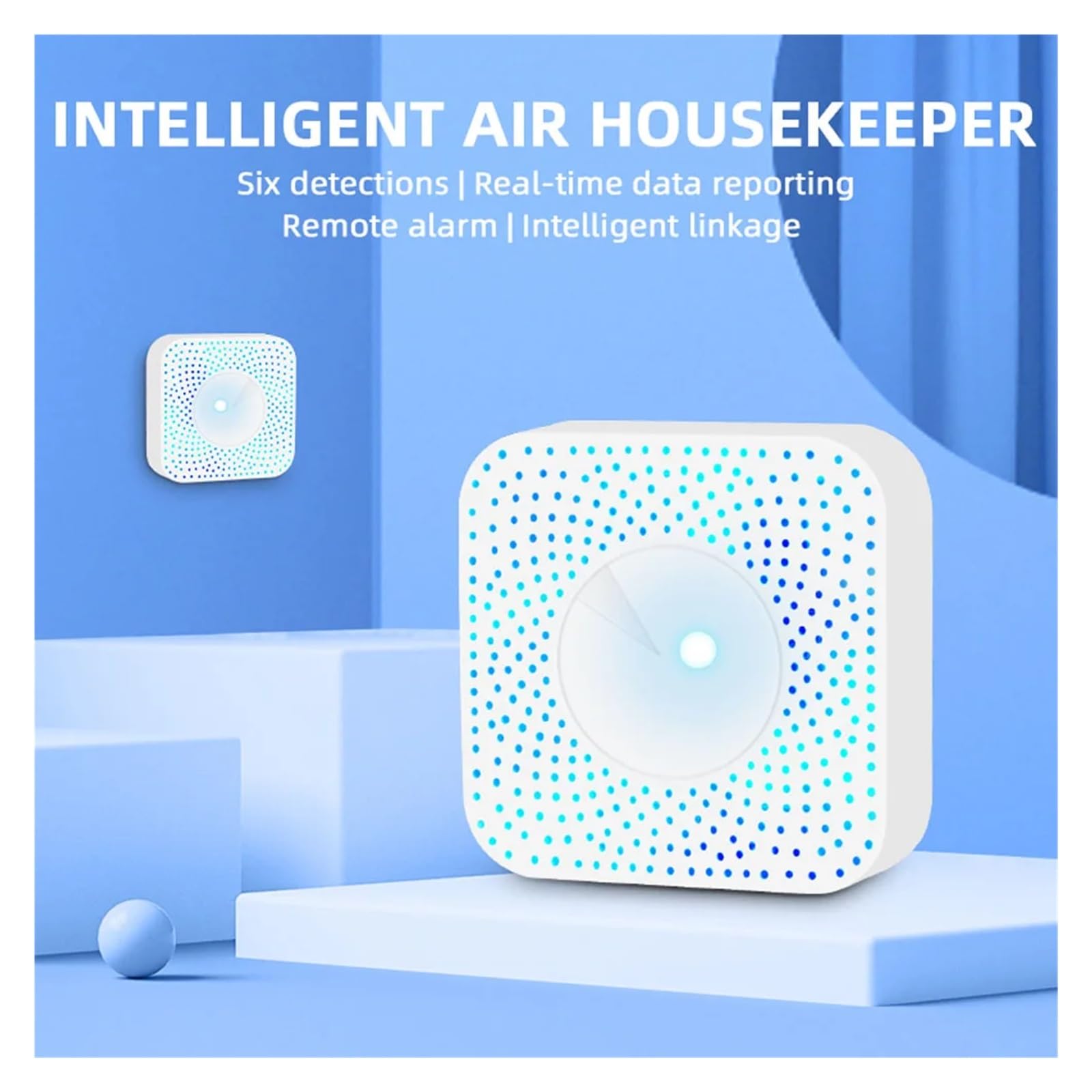 Détecteur de gaz, Moniteur de qualité l'air, testeur CO2, PM2,5, formaldéhyde, TVOC, détecteur température et d'humidité