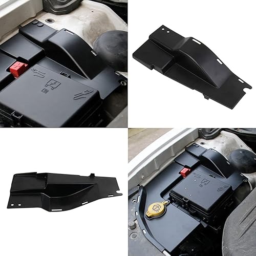 Miniatura 6 de Cubierta de polvo lateral de motor de plástico negro Accesorios para Dodge Charger 2011-2022 (Cubierta de polvo lateral con cable del motor)