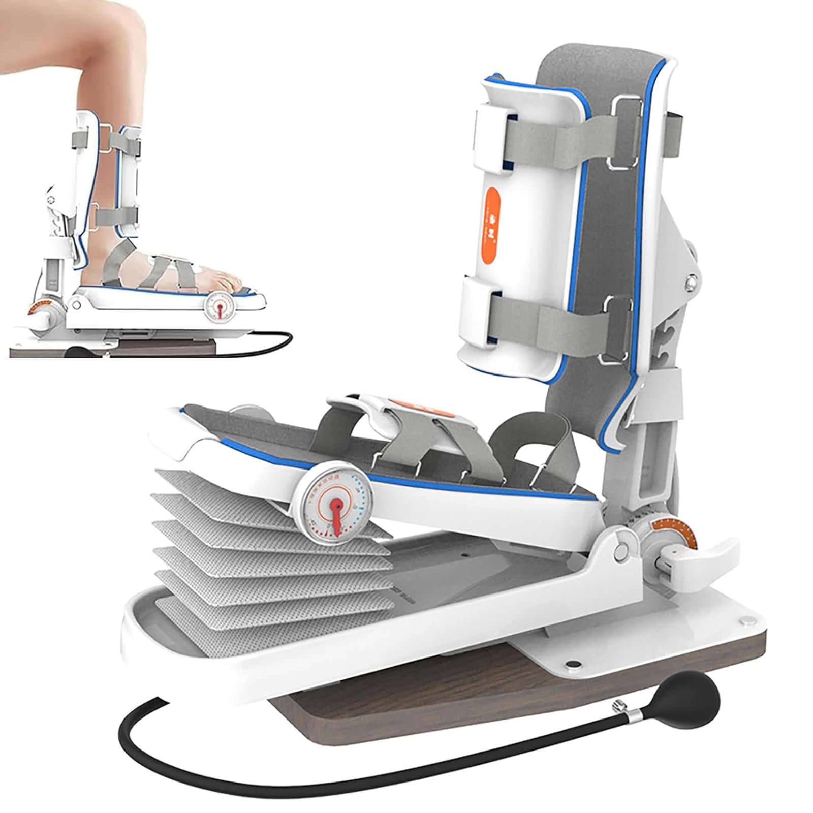 Dispositivo di Allenamento per La Riabilitazione della Caviglia, Attrezzo per Esercizi di Stretching E Riabilitazione Dell'articolazione della Caviglia, Compressione Manuale, Forza Regolabile