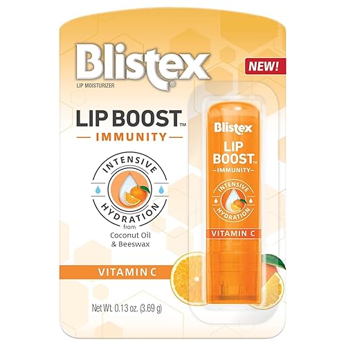 Miniatura 4 de Blistex Lip Boost Immunity, bálsamo labial, hidratación intensiva, vitamina C, aceite de coco y cera de abejas, hidratante (paquete de 2)