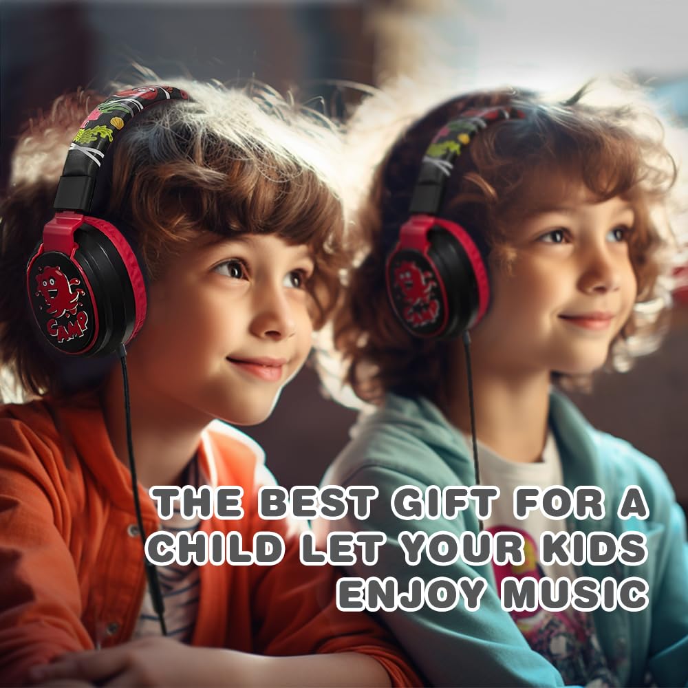 MIDOLA Wired Headphones Over-Ear Hi-Fi Sound With Microphone Adjtable...