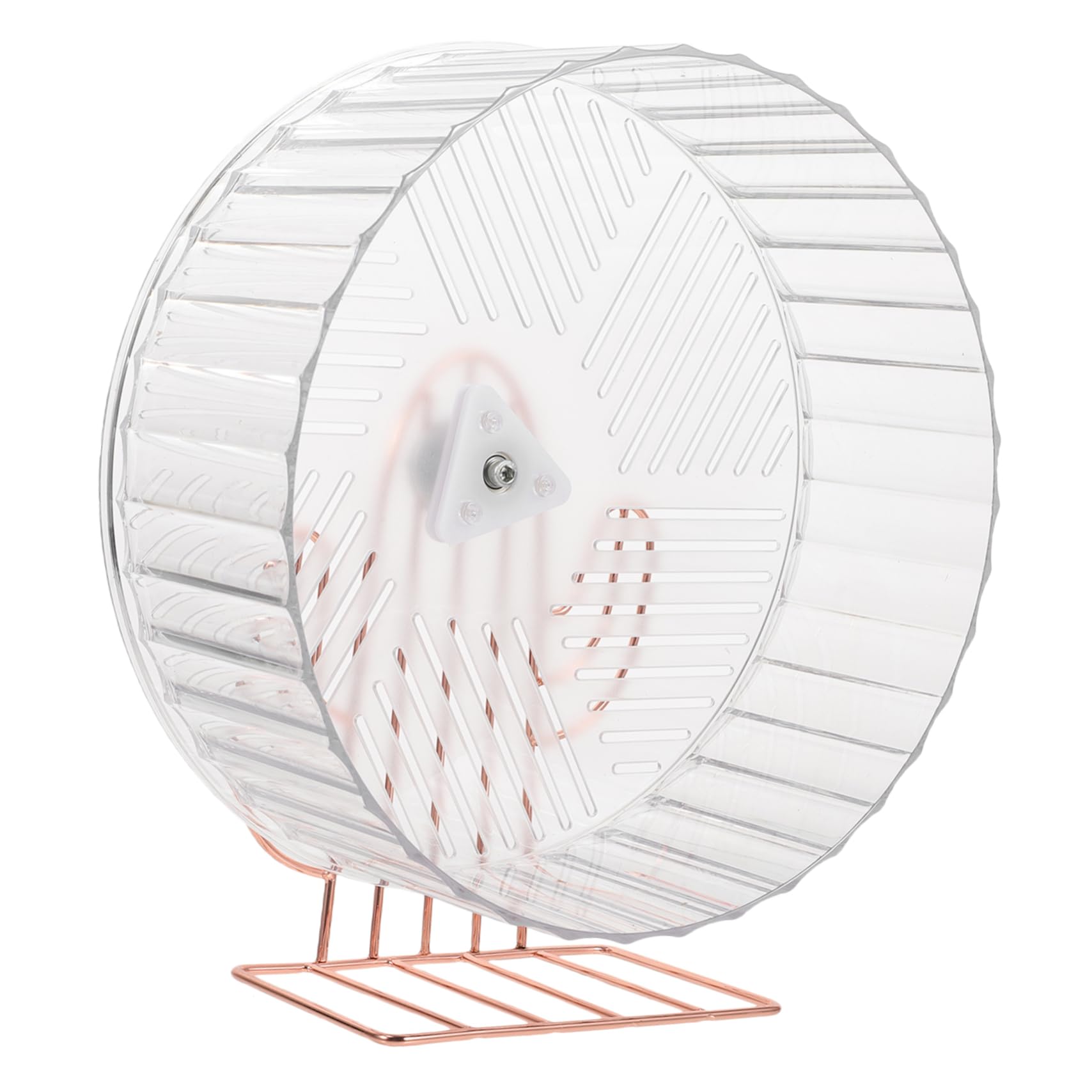Toddmomy Roue D’Exercice pour Hamster Base Stable, en Plastique et Alliage, Silencieuse, pour Cage, Favorise L’activité et Combat L’Ennui